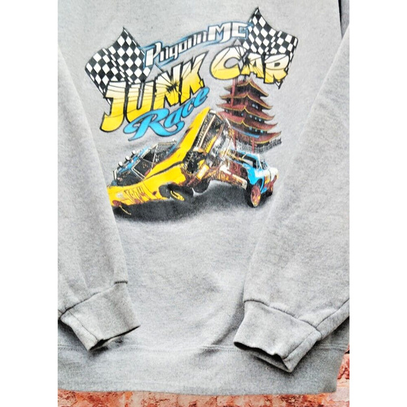 Pagoda Junk Car Race Sweatshirt/Hoodie Printed On Front & Back - Picture 10 of 10